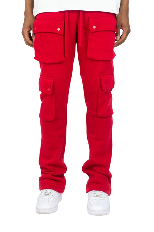 Rebel Stacked Cargo Fleece Pants