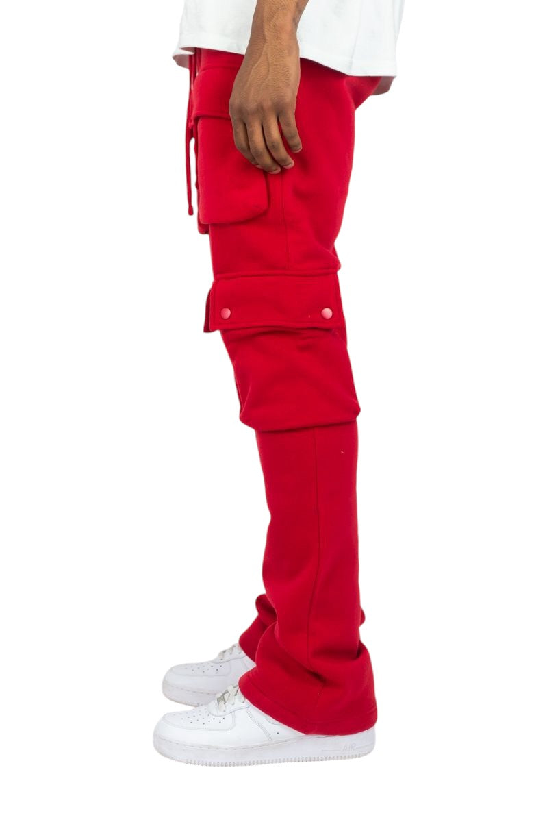 Rebel Stacked Cargo Fleece Pants