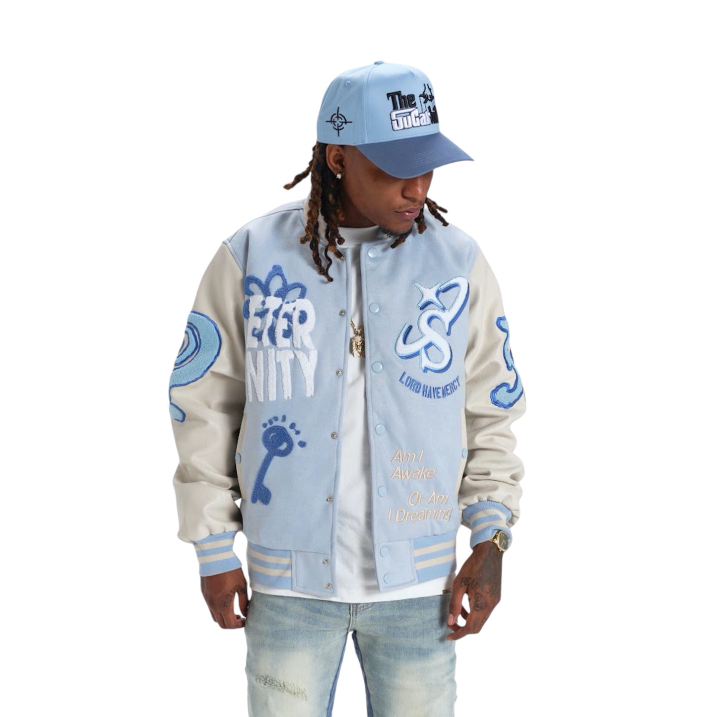 Sugar Hill - "Mercy" Suede Letterman Jacket