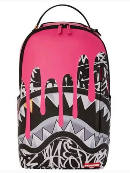 SPRAYGROUND SHARK CENTRAL PINK/BLACK