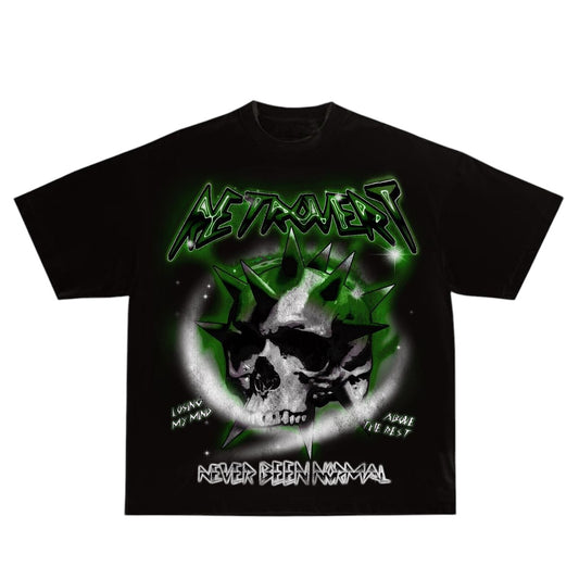 Retrovert Skull T-Shirt Green