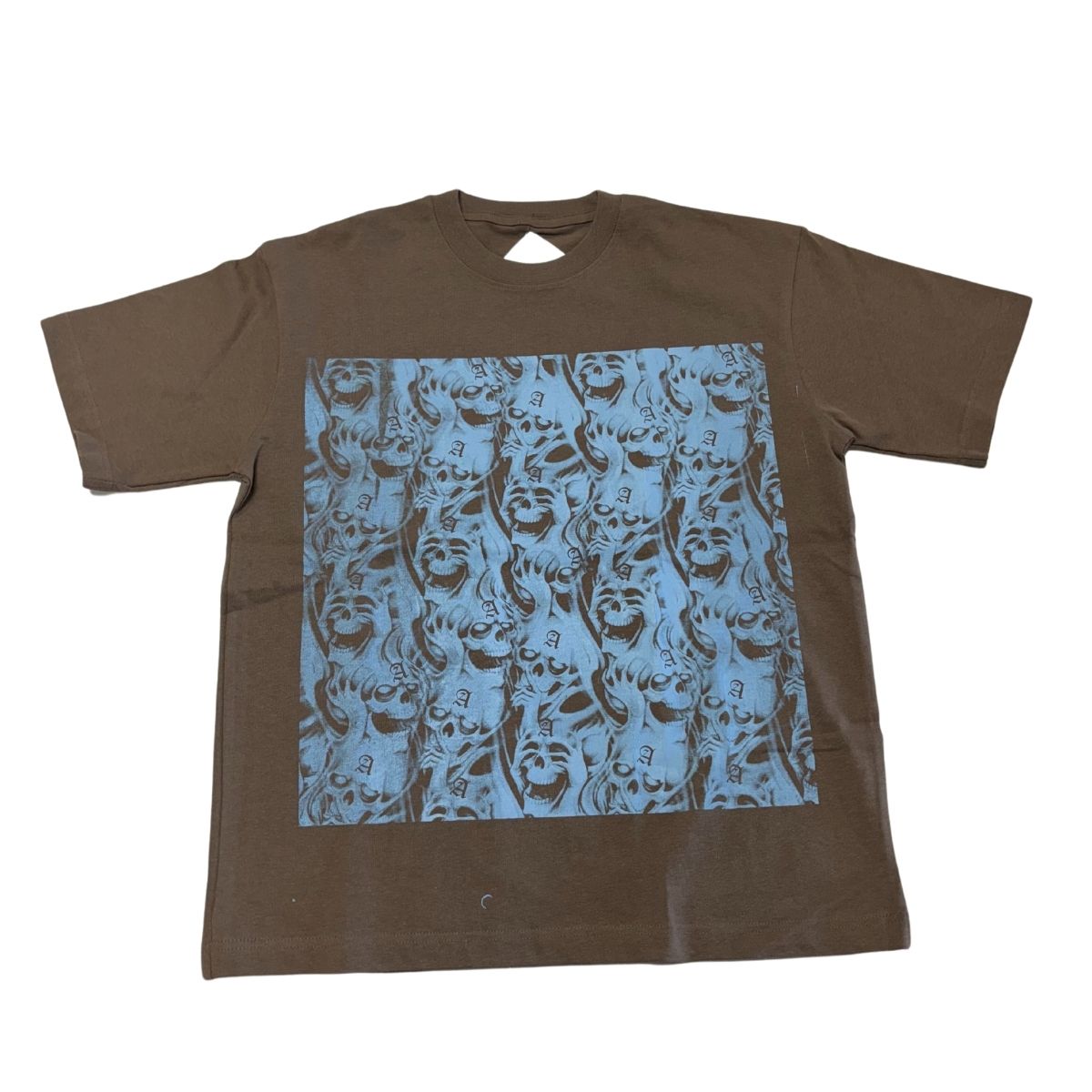 ALCMY BLUE FLAME SKULLS TEE