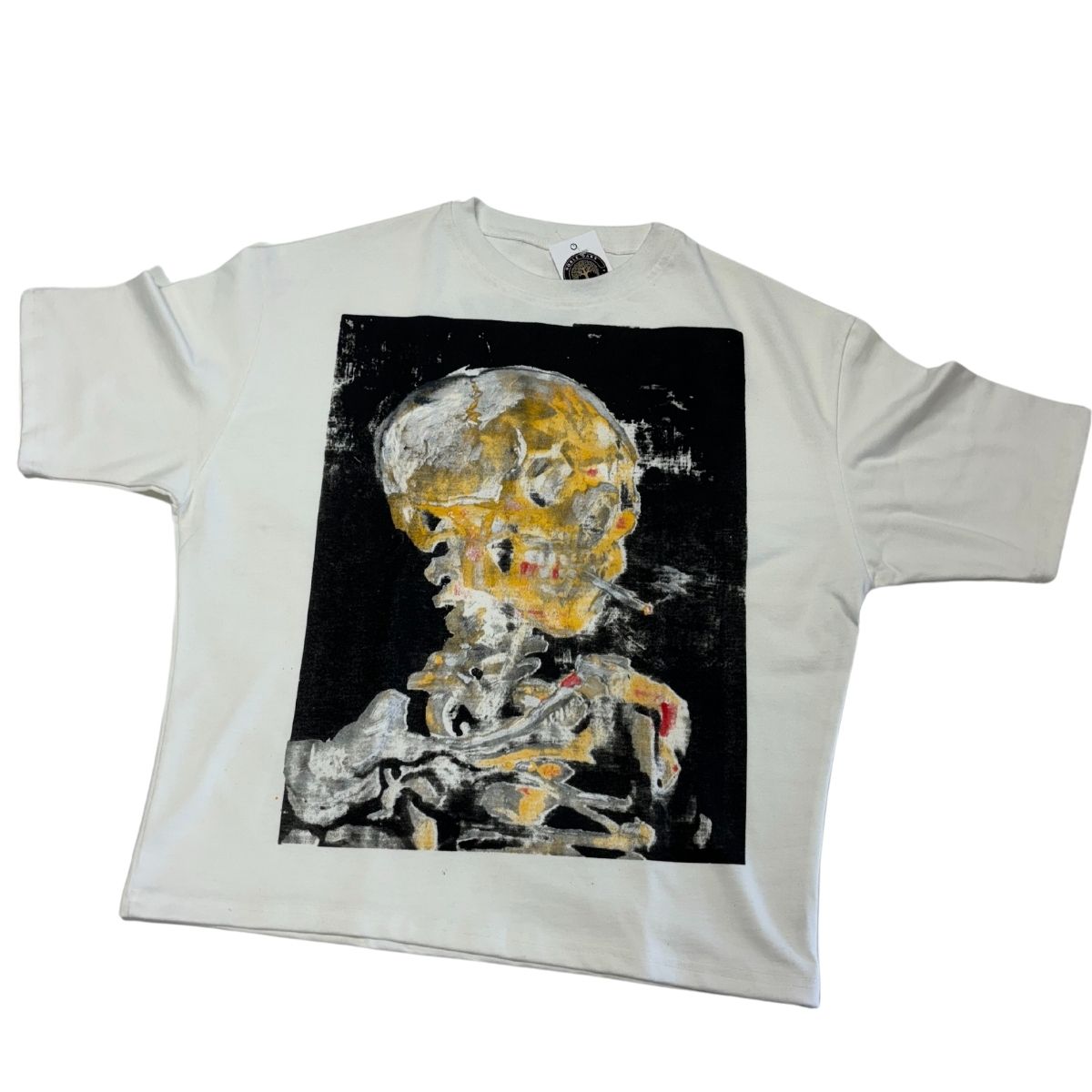 Alcmy - Heavy White Skull Tee