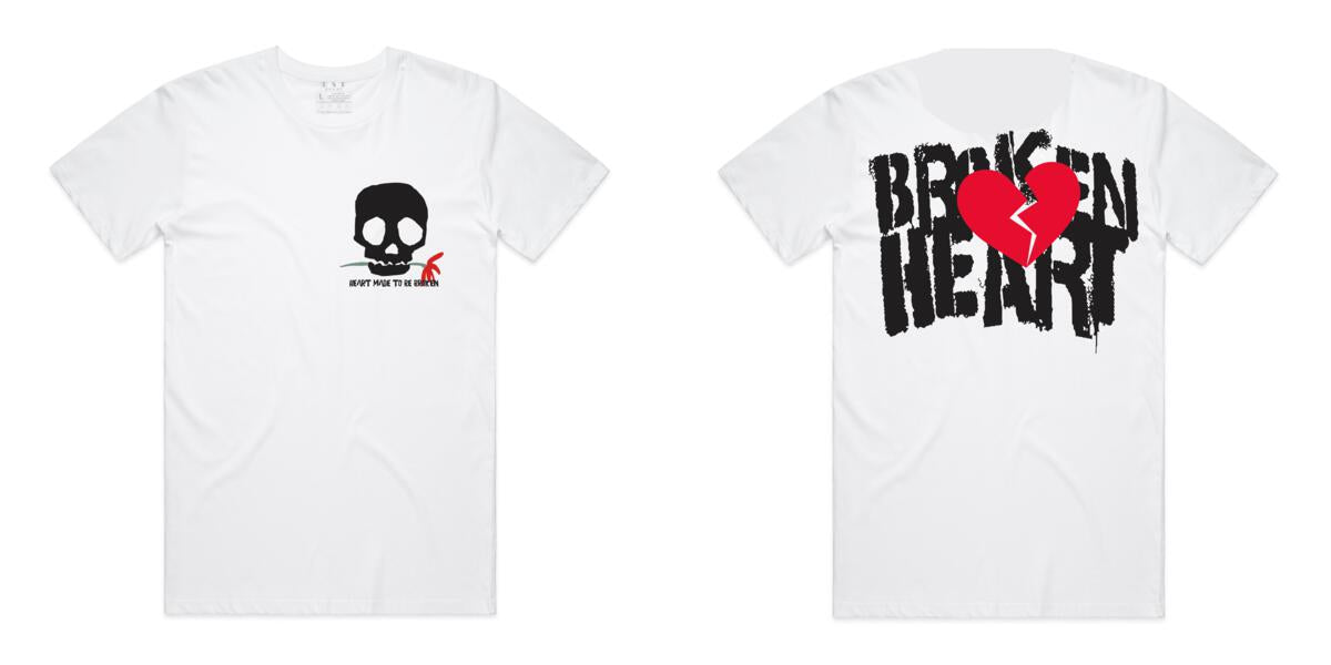 Broken Heart tee - white